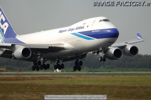 2007-08-24 Malpensa 808 JA03KZ Boeing 747 Nippon Cargo Airlines